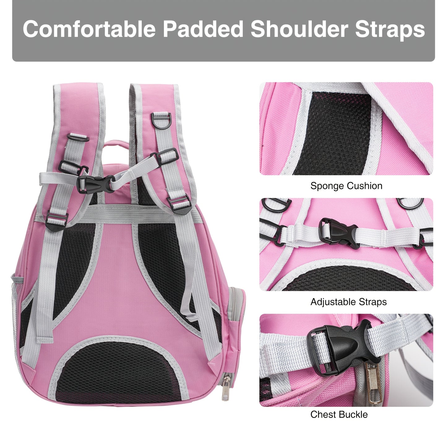 VIVICREATE Cat Backpack Carrier – Ventilated Travel Bag with Capsule Windo