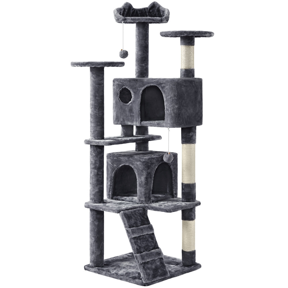 Cat Tree Tower – Multi-Level Condo with Posts, Hammocks & Toys