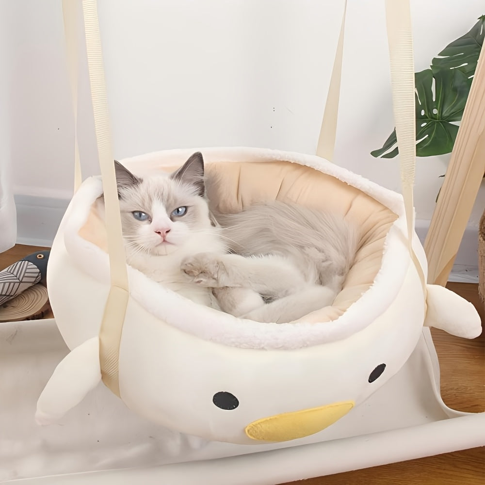 Cozy Pet Hammock – Soft Hanging Bed for Cats & Small Dogs