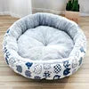 New Designer Waterproof Camping Travel Pet Bed Cute Cat Dog round Donut Solid Velvet with Cartoon Style Washable Affordable