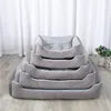 Small 50*37cm Removable Velvet Pet Cushion Furniture Protector for Cat & Dog Modern Calming Bed with Sofa Mat Solid Pattern