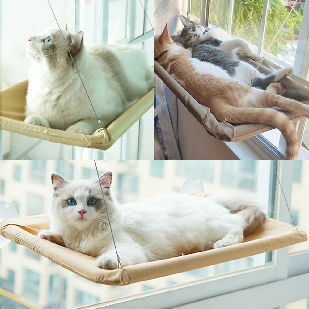 Cat Window Hammock Bed – Durable with Mat, Holds 17.5KG