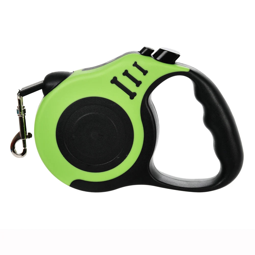 Retractable Dog Leash – 3M/5M Durable Nylon with Quick Lock