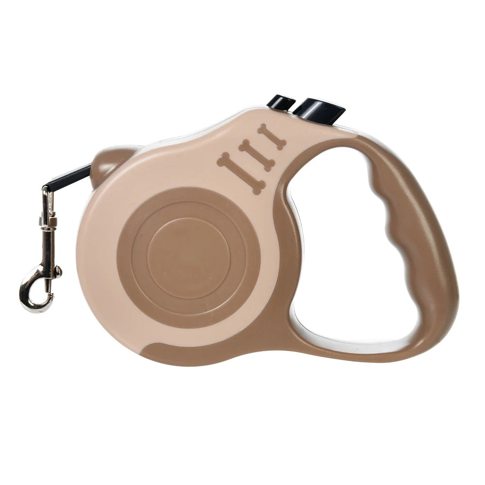 Retractable Dog Leash – 3M/5M Durable Nylon with Quick Lock