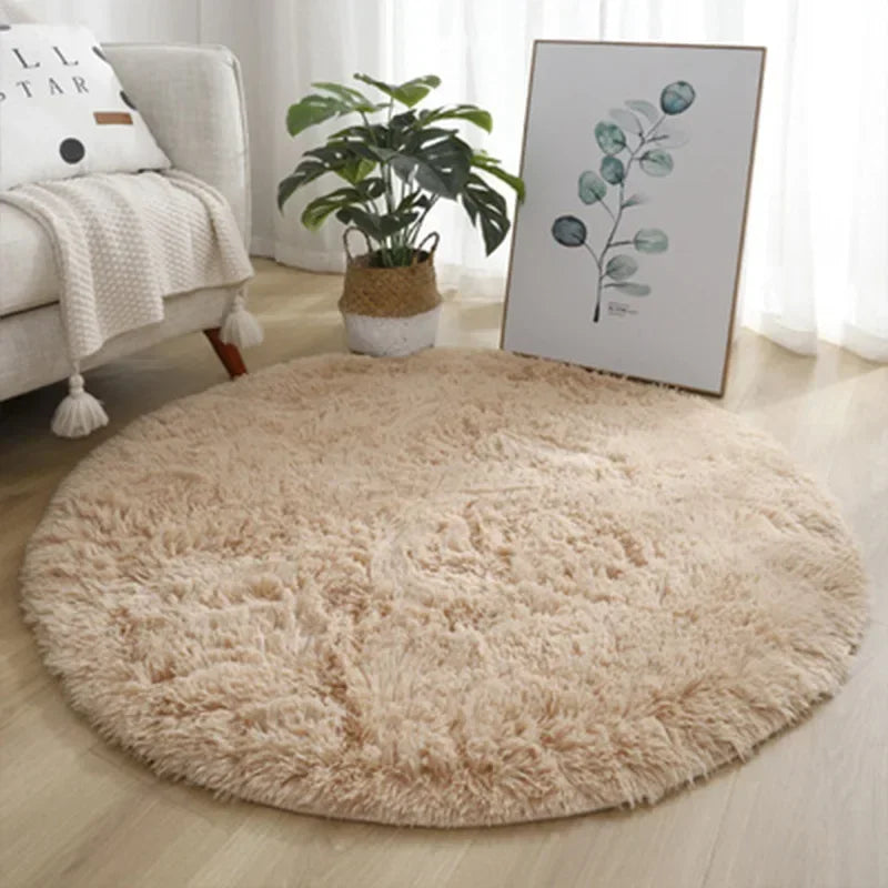 Super Soft pet-friendly carpet Plush Round Rug – Fluffy Carpet for Living Room, Bedroom & Pet Comfort (Dogs & Cat66s)
