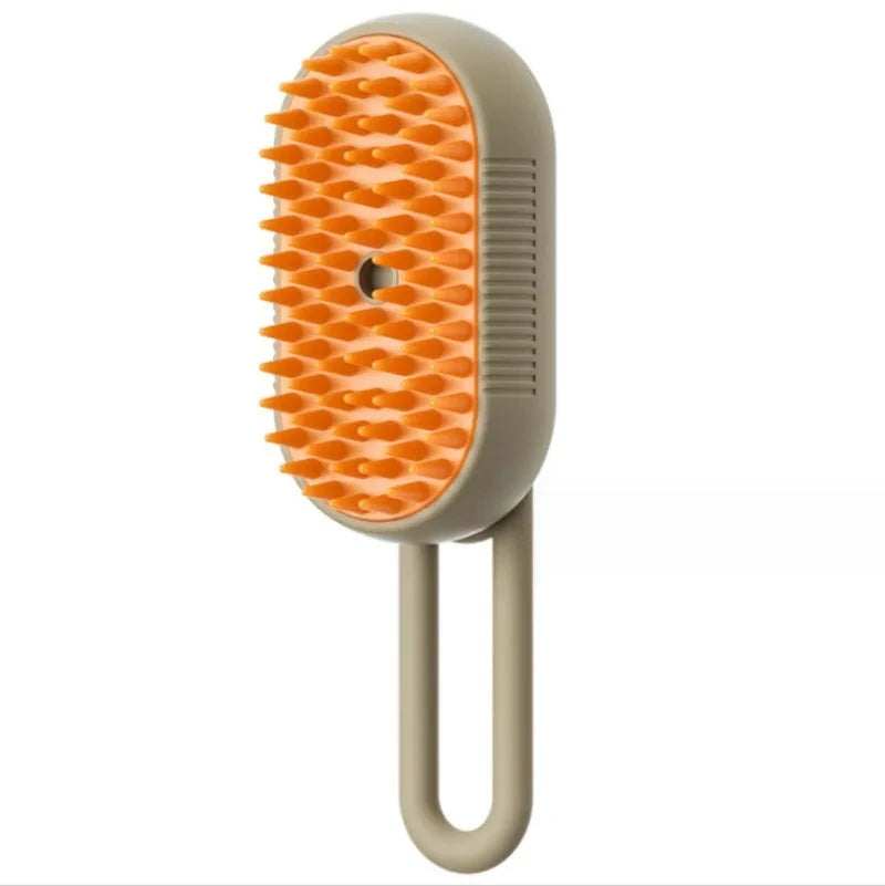 Pet Grooming Steamer Brush – 3-in-1 Electric Dog & Cat Brush for Massage, Shedding, and Detangling