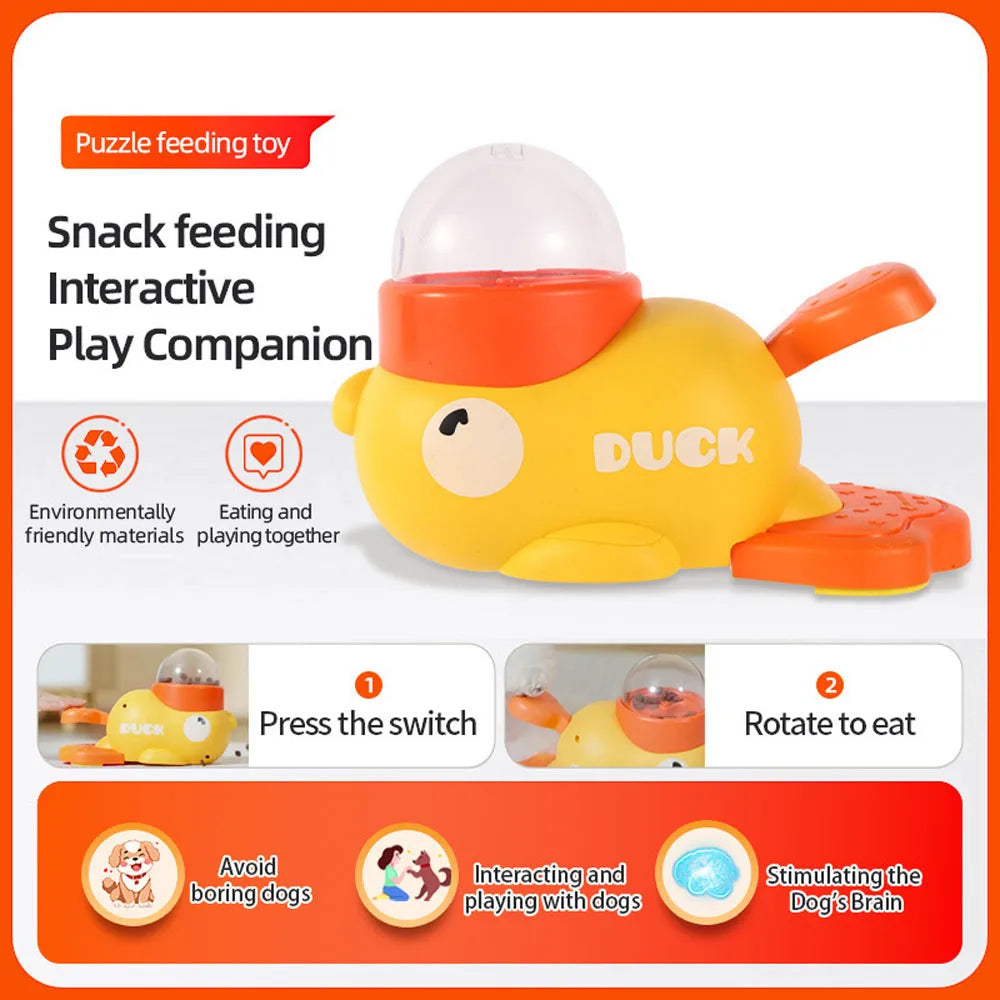 Duck Feeder – Automatic Pet Treat Dispenser & Puzzle Toy