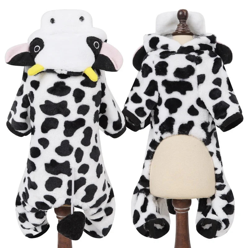 Flannel Dog & Cat Jumpsuit – Soft Winter Pet Clothes for Small and Medium Breeds