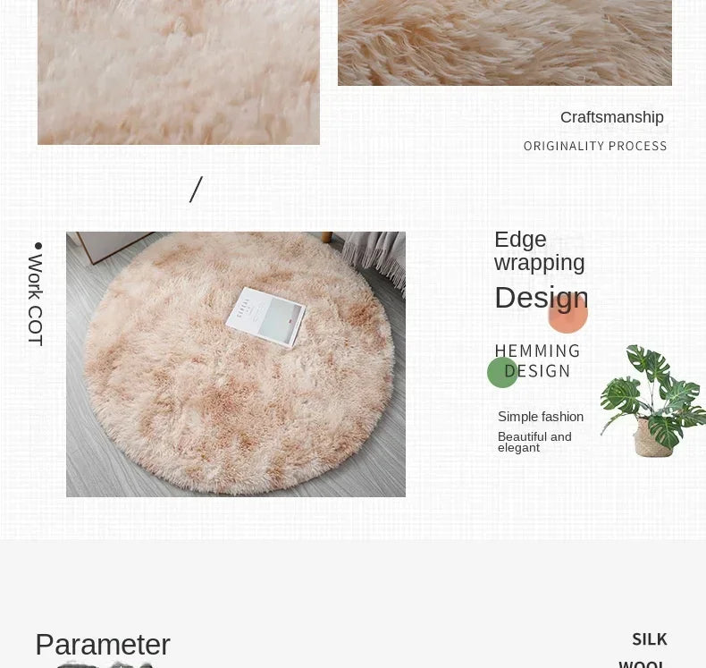 Super Soft pet-friendly carpet Plush Round Rug – Fluffy Carpet for Living Room, Bedroom & Pet Comfort (Dogs & Cat66s)