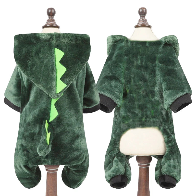 Flannel Dog & Cat Jumpsuit – Soft Winter Pet Clothes for Small and Medium Breeds