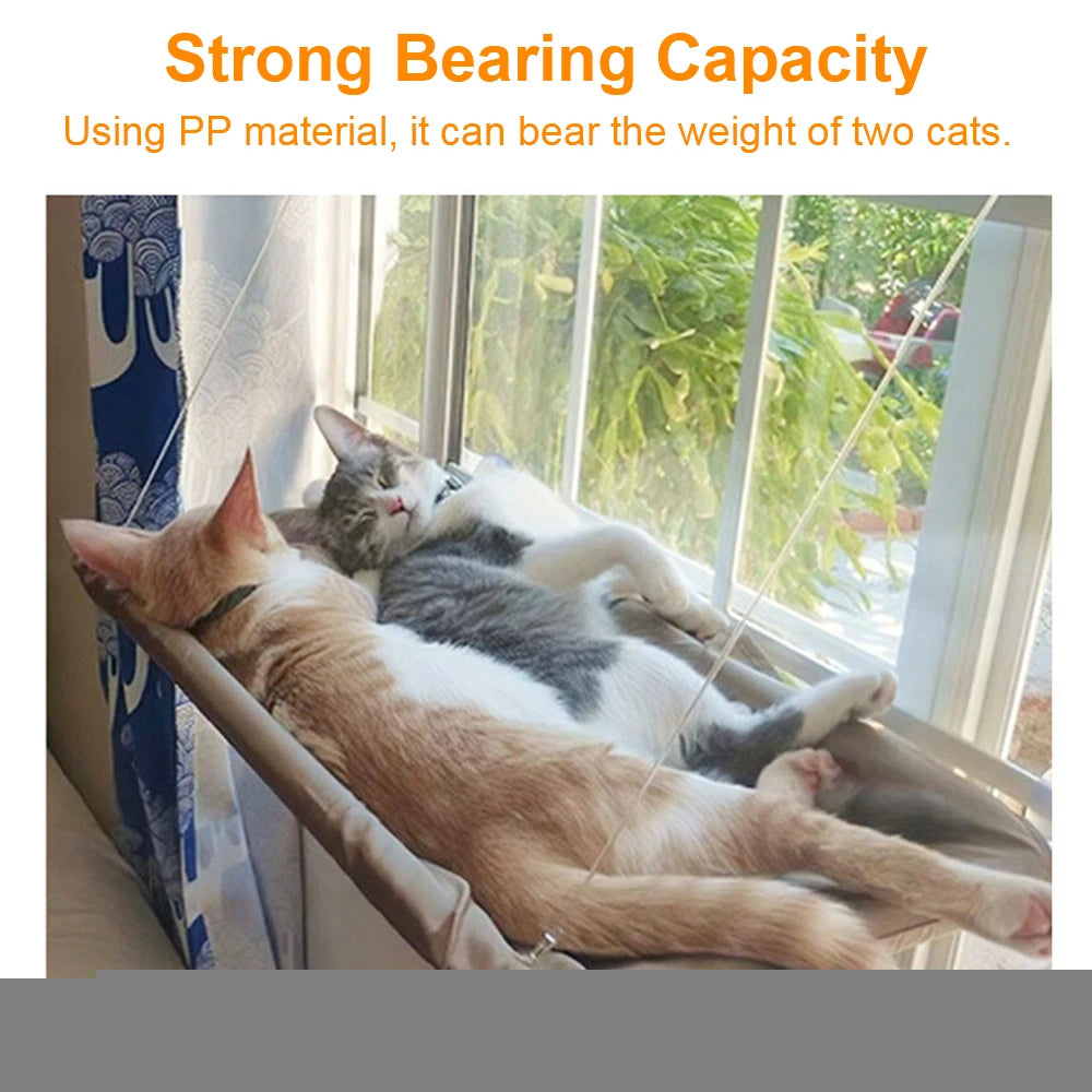 Cat Window Hammock Bed – Durable with Mat, Holds 17.5KG