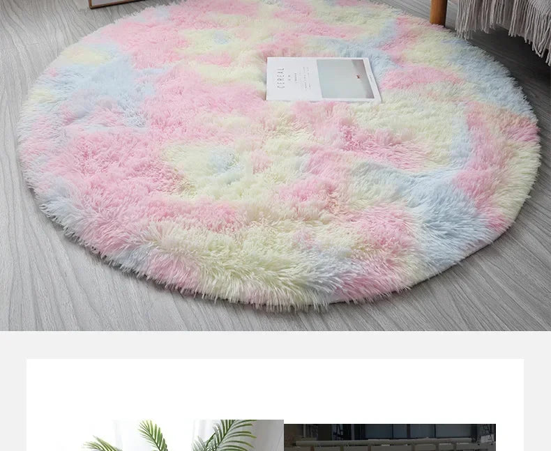 Super Soft pet-friendly carpet Plush Round Rug – Fluffy Carpet for Living Room, Bedroom & Pet Comfort (Dogs & Cat66s)