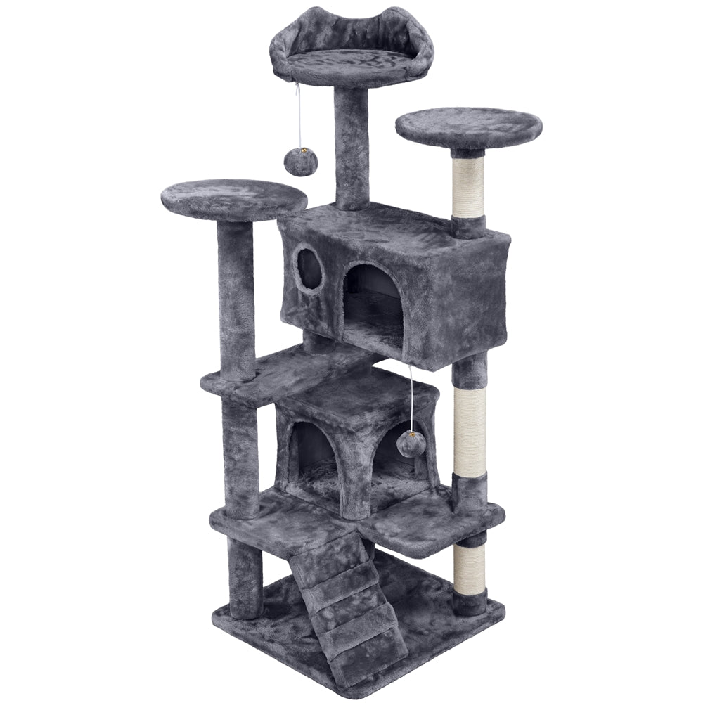 Cat Tree Tower – Multi-Level Condo with Posts, Hammocks & Toys