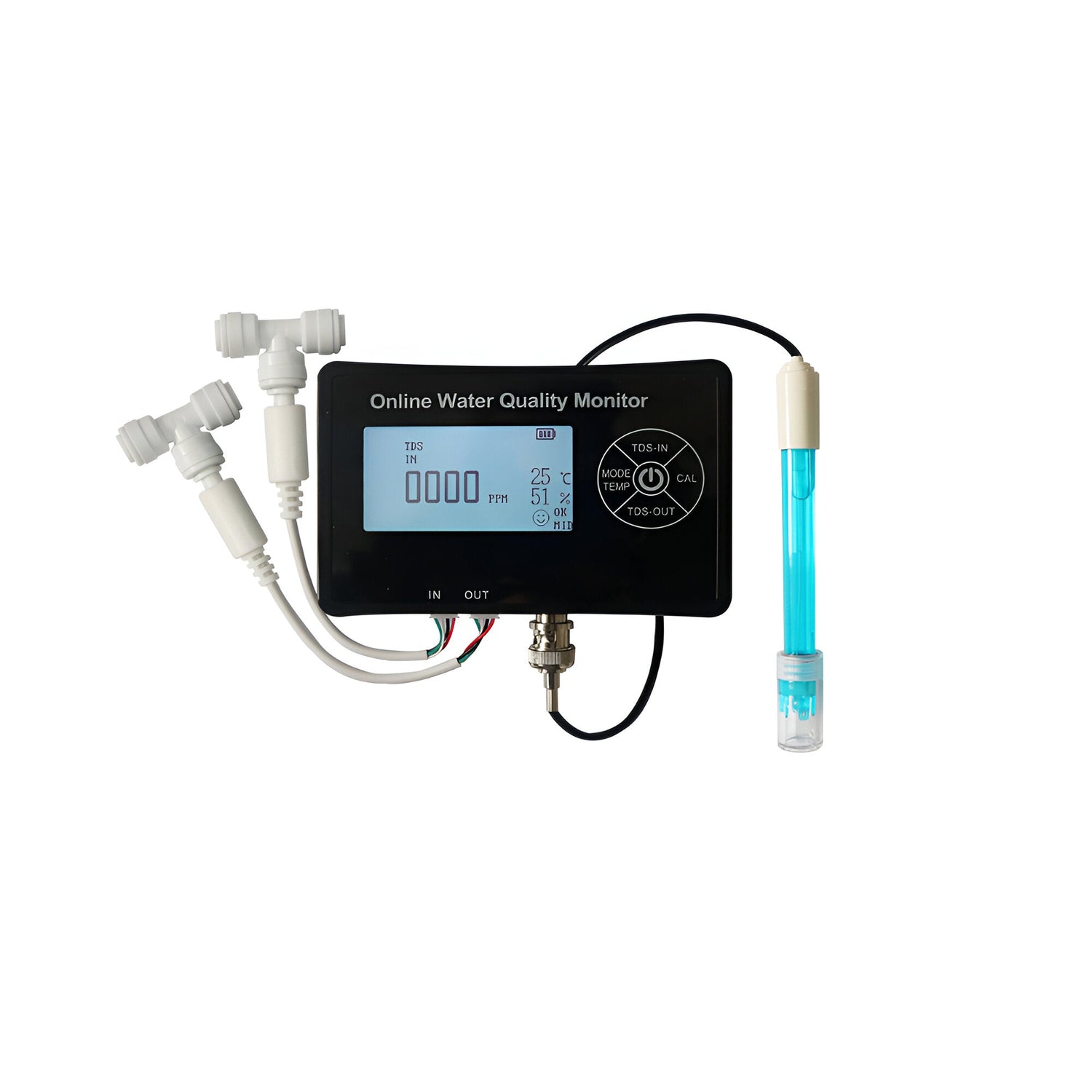 Water test kits and strips for aquariums  Digital pH and TDS meters for fish tanks  Aquarium thermometers and sensors  Continuous water monitoring indicators  Freshwater and saltwater aquarium testing tools