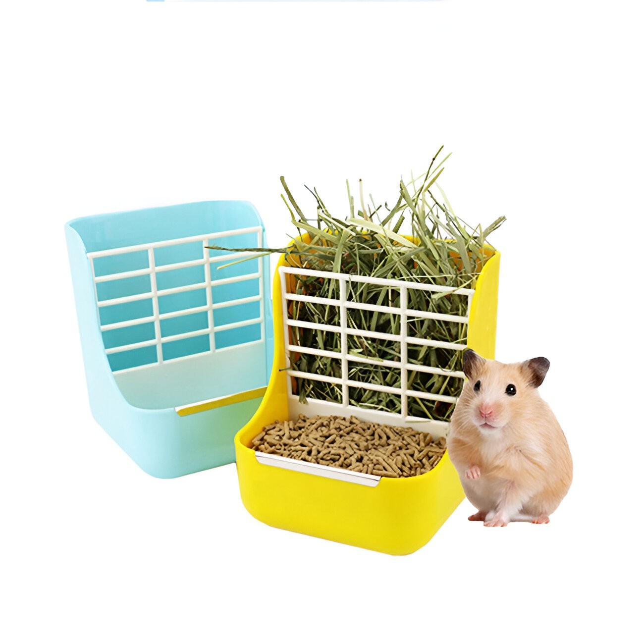 Food bowls and hay feeders for rabbits, guinea pigs, chinchillas, hamsters, and small pets – spill-resistant pet bowls, hay racks, feeder stations, small animal feeding accessories, FurFilled Joy pet supplies