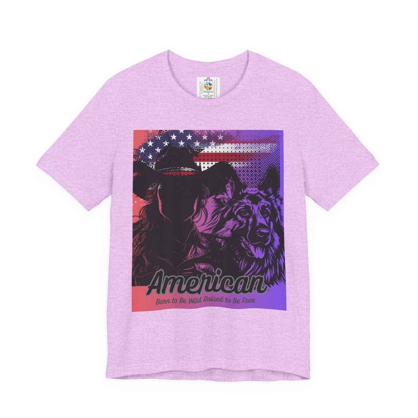 American Pride Graphic Tee, Unisex T-Shirt, Patriotic Apparel, Casual Wear, Perfect for Independence Day, Gift for Animal Lovers