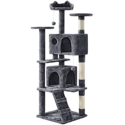 Cat Tree Tower – Multi-Level Condo with Posts, Hammocks & Toys