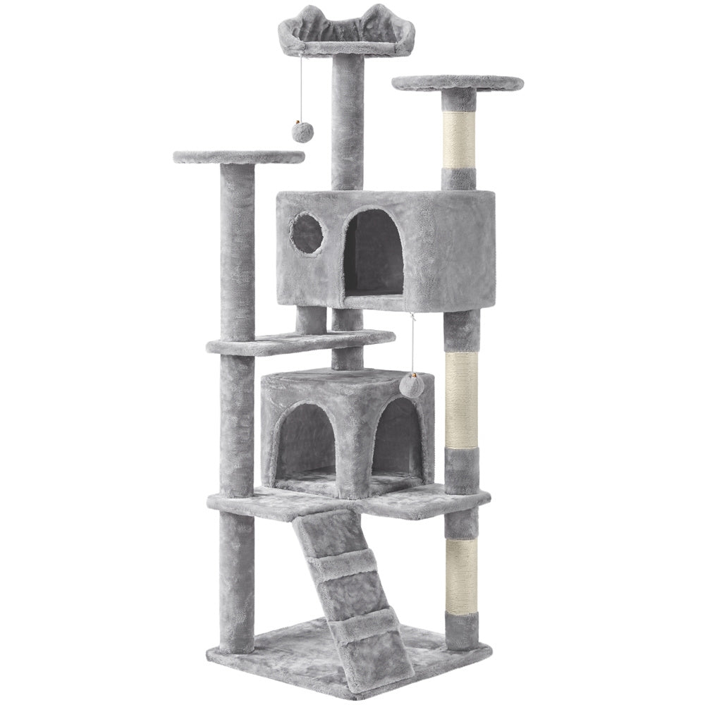 Cat Tree Tower – Multi-Level Condo with Posts, Hammocks & Toys