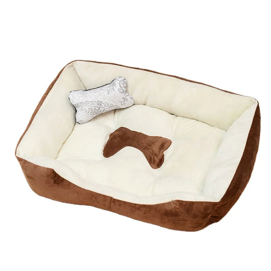 XS Hot Sale 50*38*15cm Dog Bed Sofa New Bone Style Fancy Sleeping Cushion for Small Puppies and Cats Breathable Fashionable