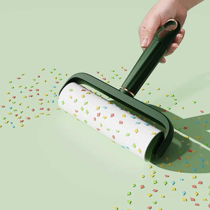 Light Luxury Eco-Friendly Plastic Hair Removal Roller Widened Sticky Artifact Lid for Household Clothes Cleaning Pet Cat Dog