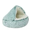 2025 Best Seller Washable Soft Luxury Fluffy Cat Bed Cave Small Round Furniture Protector for Winter Use for Pet Dogs