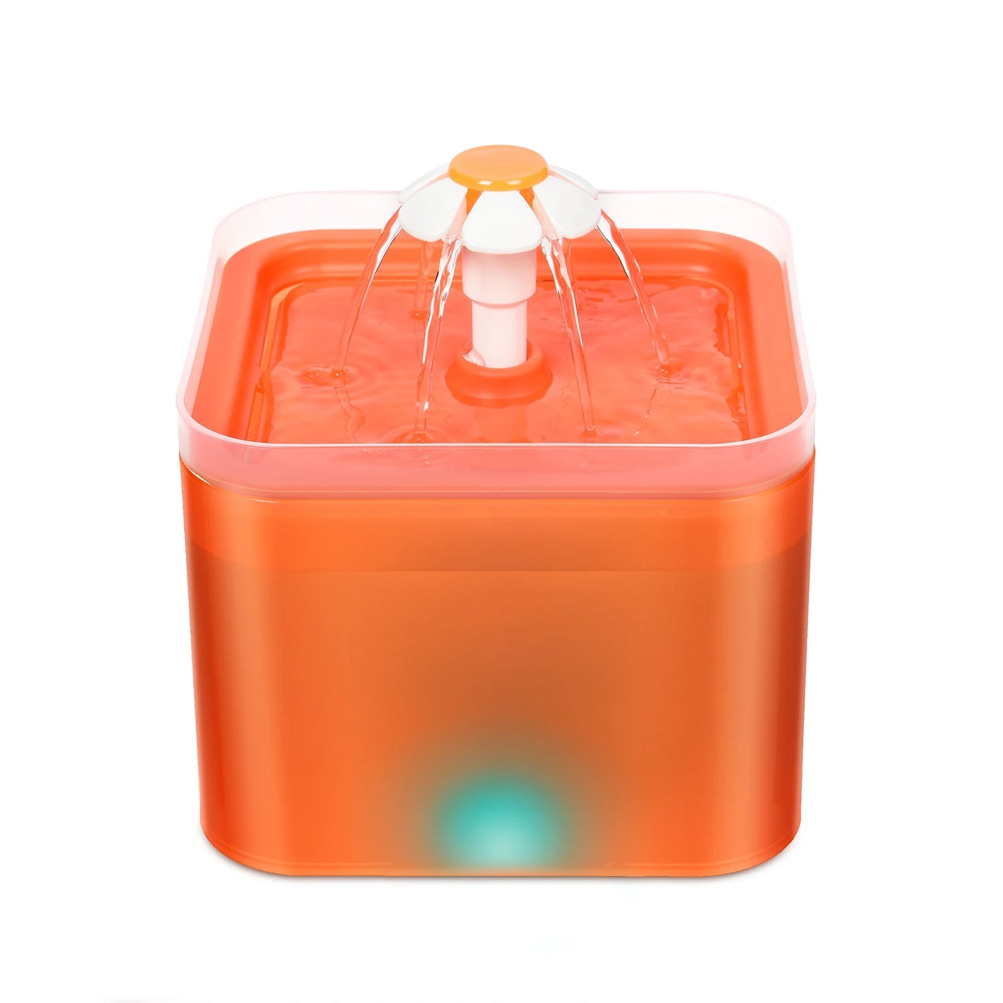 2L 5V USB Smart Dispenser for Cats Dogs Automatic Pet Fountain LED Lighting Filter Self-Cleaning Plastic Charged Power Source
