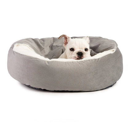 Cozy Cuddler Luxury Orthopedic Dog and Cat Bed Oxford Fabric Hooded Blanket Warm Washable Water Dirt Resistant Cave Pet Beds