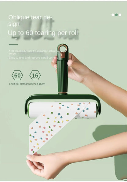 Light Luxury Eco-Friendly Plastic Hair Removal Roller Widened Sticky Artifact Lid for Household Clothes Cleaning Pet Cat Dog