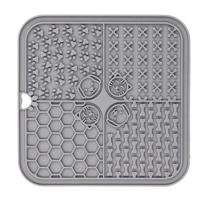Dropshipping Pet Premium Bathing Licking Pad Suction Cups Slow Feeder Washable Non Slip Silicone Feeding Food Cat Dog Lick Mat