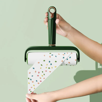 Light Luxury Eco-Friendly Plastic Hair Removal Roller Widened Sticky Artifact Lid for Household Clothes Cleaning Pet Cat Dog