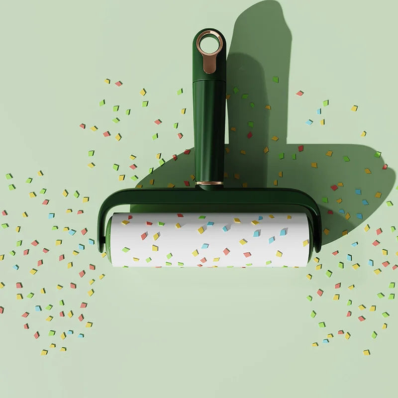Light Luxury Eco-Friendly Plastic Hair Removal Roller Widened Sticky Artifact Lid for Household Clothes Cleaning Pet Cat Dog