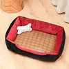 Luxury 60*45*15cm Pet Dog Sofa Bed Rectangle Washable Winter Soft Bed for All Seasons Solid Pattern Comfortable Calming Couch