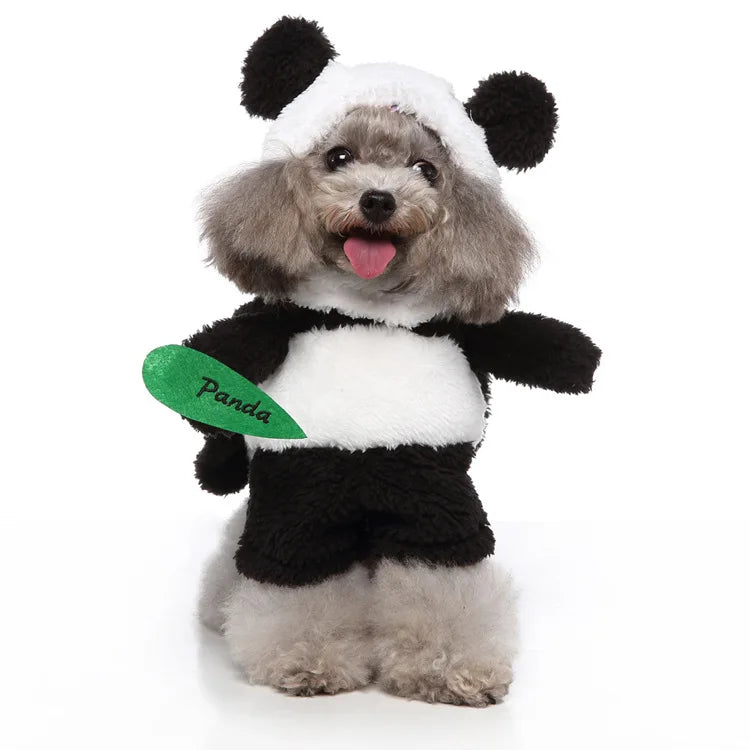 Dropshipping Small Dog Funny Stand up Halloween Christmas Panda Dress up Cosplay Killer Cat Pet Costumes Dog Clothes