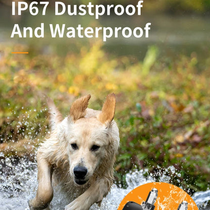 Waterproof TPU Reflective Electric Dog Bark Collar Remote Control Rechargeable Shock Vibration Static Anti-Barking Training