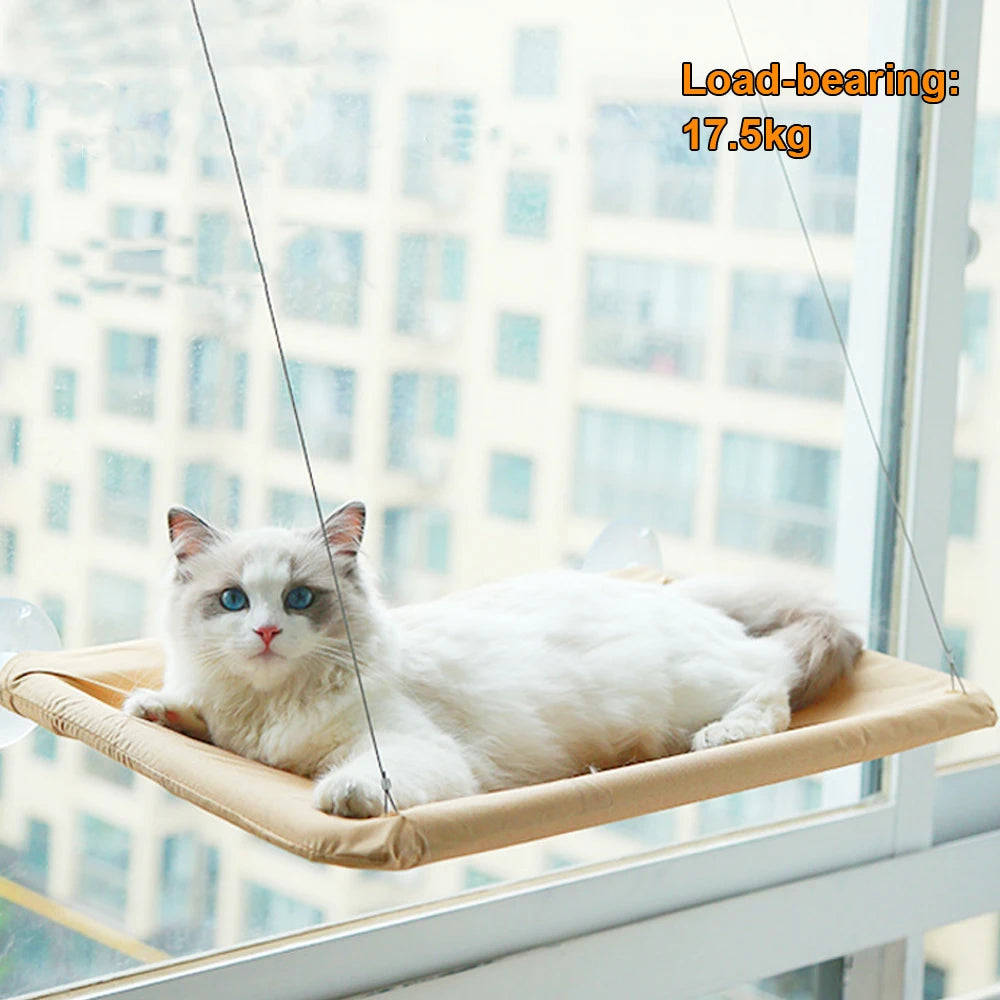 Cat Window Hammock Bed – Durable with Mat, Holds 17.5KG