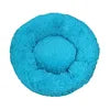 2021 Hot Sale Anti-Slip Donut Shaped Pet Cat Beds Warm Soft Indoor Accessory Faux Fur Material Solid Pattern Travel Feature