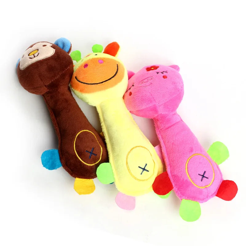 Squeaky Plush Dog Toy – Soft Chew for Small & Medium Dogs