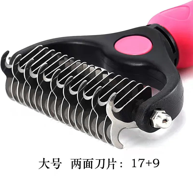 Pet Supplies Brush Comb Knot Combstainless Steel Dog and Cat Knot Knife for Small Medium Large Dogs