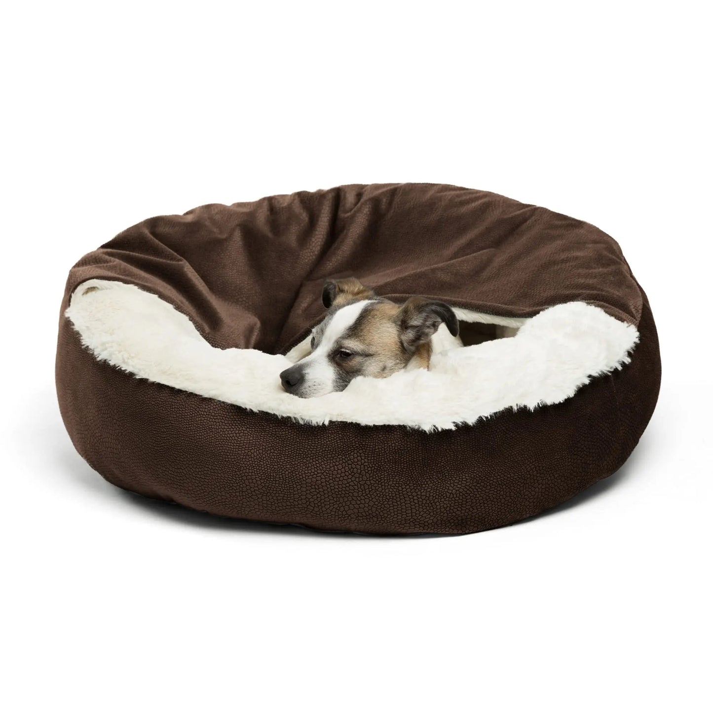 Cozy Cuddler Luxury Orthopedic Dog and Cat Bed Oxford Fabric Hooded Blanket Warm Washable Water Dirt Resistant Cave Pet Beds