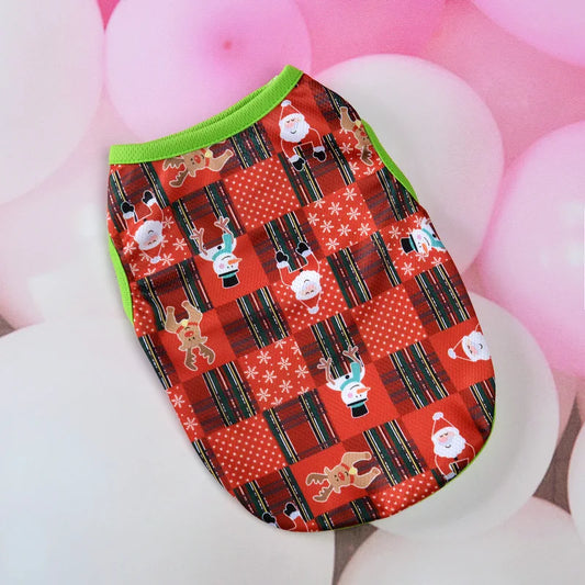 Luxury Christmas Cat Vest for Dogs Halloween Pet Jersey Winter Clothes Accessory in Cotton Material