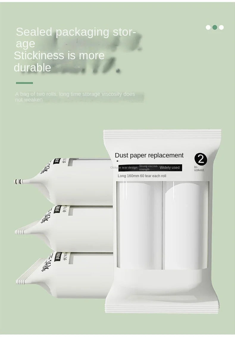 Light Luxury Eco-Friendly Plastic Hair Removal Roller Widened Sticky Artifact Lid for Household Clothes Cleaning Pet Cat Dog