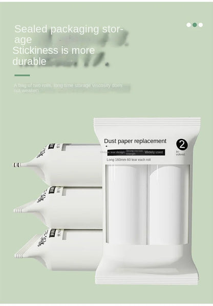 Light Luxury Eco-Friendly Plastic Hair Removal Roller Widened Sticky Artifact Lid for Household Clothes Cleaning Pet Cat Dog