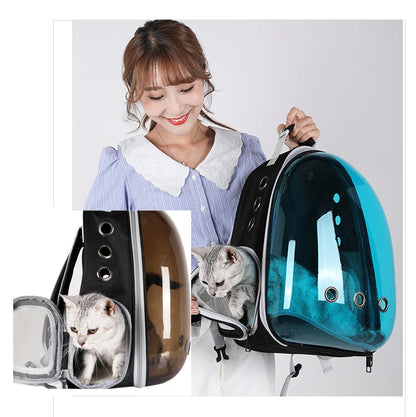 2025 Luxury Outdoor Oxford Dog Pet Backpack Airline Approved Travel Bag with Zipper Closure Animal Pattern Cat Carrier