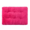 Custom Dog and Cat Winter Sleeping Mat Modern Non-Slip Oxford & Faux Fur Plush Pet Cushion Solid Pattern Bed Pad