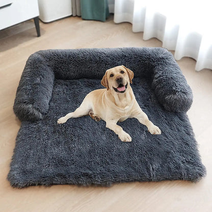 2025 Faux Fur Pet Blanket Multifunctional Sofa Cushion Mat Calming Furniture Protector Dog Bed