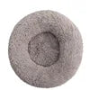 2021 Hot Sale Anti-Slip Donut Shaped Pet Cat Beds Warm Soft Indoor Accessory Faux Fur Material Solid Pattern Travel Feature