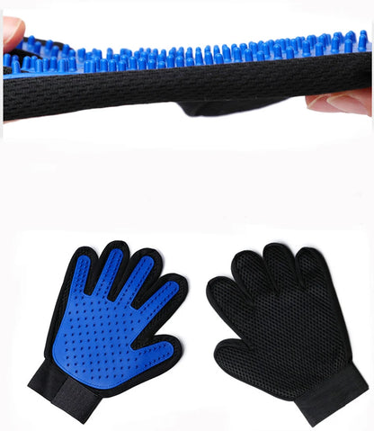 Dropshipping Deshedding Massage Brush Dog Cat Tpr Hair Remover Cleaning Pet Grooming Hair Removal Mitts Pet Gloves