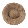 2021 Hot Sale Anti-Slip Donut Shaped Pet Cat Beds Warm Soft Indoor Accessory Faux Fur Material Solid Pattern Travel Feature