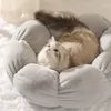 2025 Hot Sale Luxuryhouse Exclusive Donut Cat Dog Pet Bed Soft Fleece Winter Warm Cushion Solid Dropshipping Cloud Nest