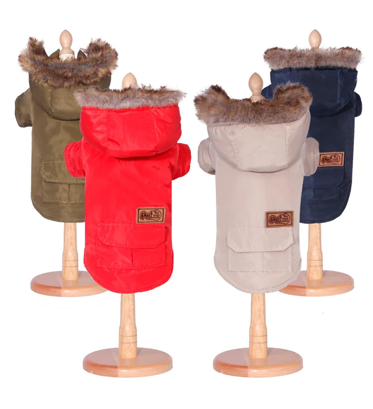 2025 Designer Luxury Faux Fur Pet Jacket Large Winter Warm Dog Clothes Classic Style for Pet and Owner Matching Wholesale
